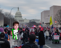 Minecraft YouTuber Dream at the January 6th, 2021 Capitol Riots